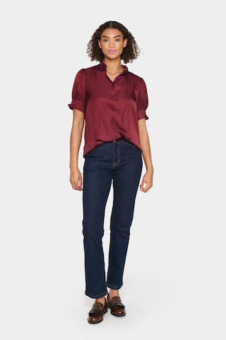 Chemisier 'Veeni' SAINT TROPEZ en rouge