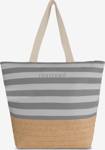 normani Beach Bag 'Mackay' in Grey: front