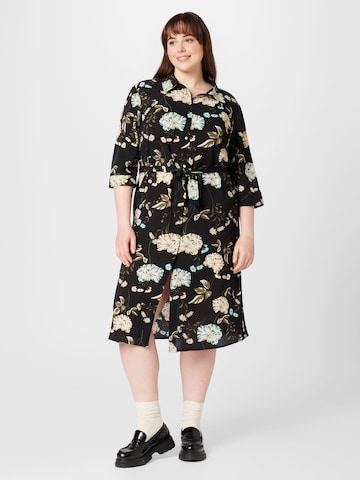 ONLY Carmakoma Shirt Dress 'LUXMIE' in Black: front