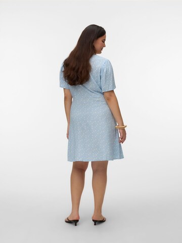 Robe-chemise 'VMCAlba' Vero Moda Curve en bleu