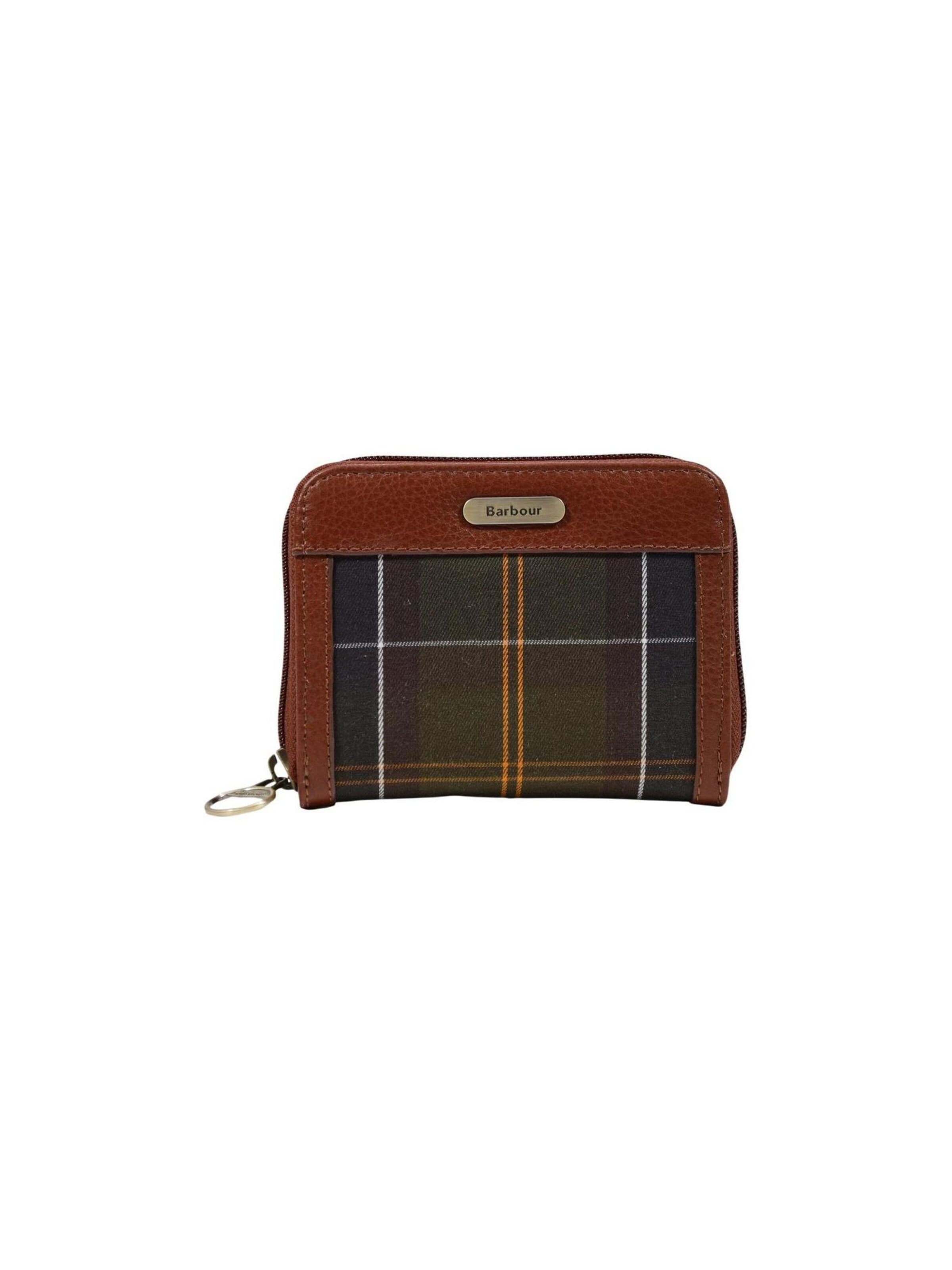 Portamonete 'MINI DAPHNE TARTAN PURSE 262MLLG0040' di Barbour in marrone: frontale