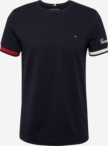 TOMMY HILFIGER T-shirt i blå: framsida