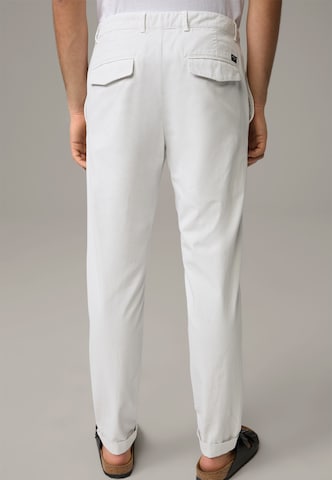 STRELLSON Loose fit Pants 'Luc' in White