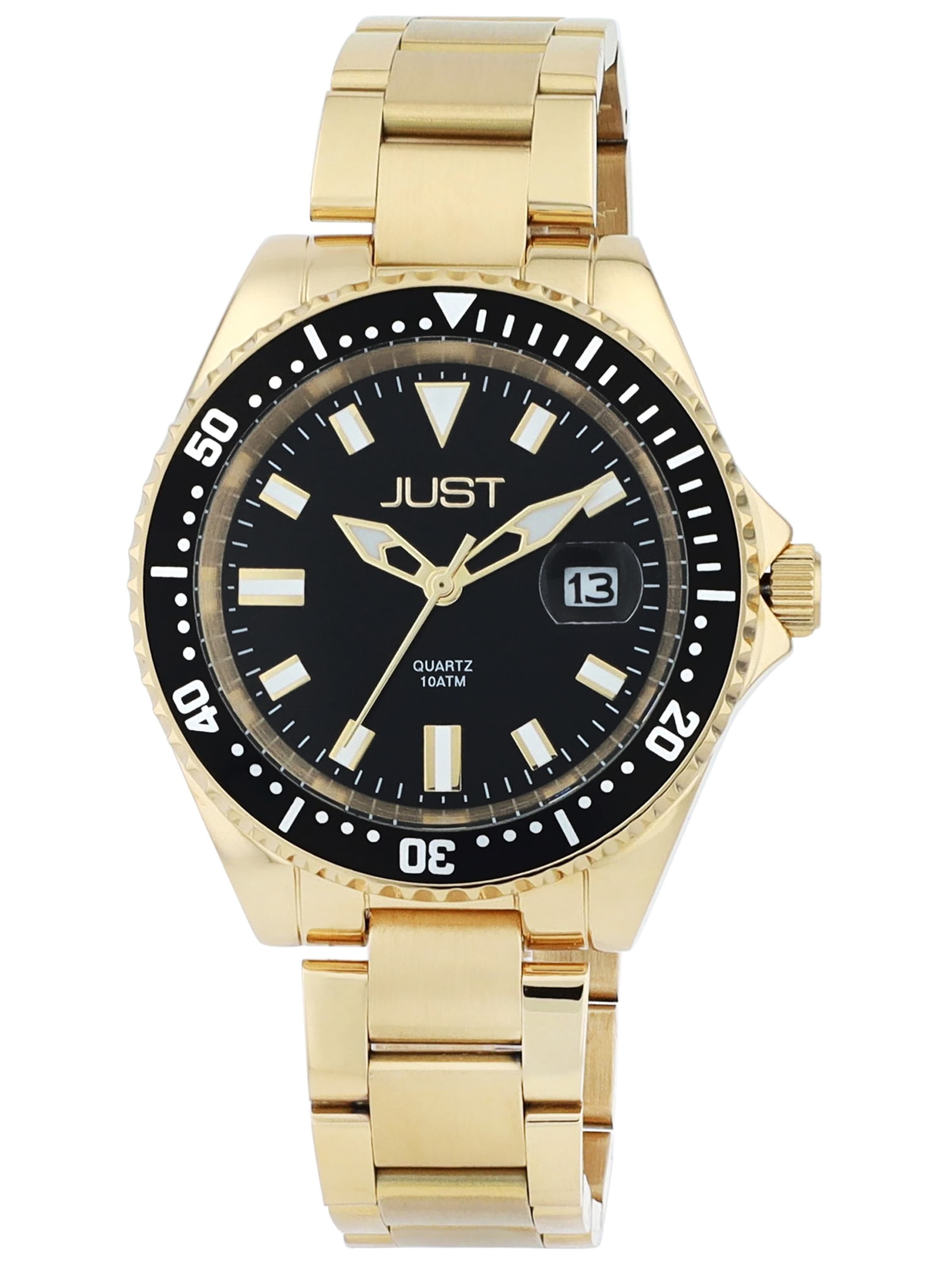 JUST Analog Watch 'Ruben' in Gold: front