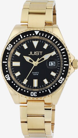 JUST Analog Watch 'Ruben' in Gold: front