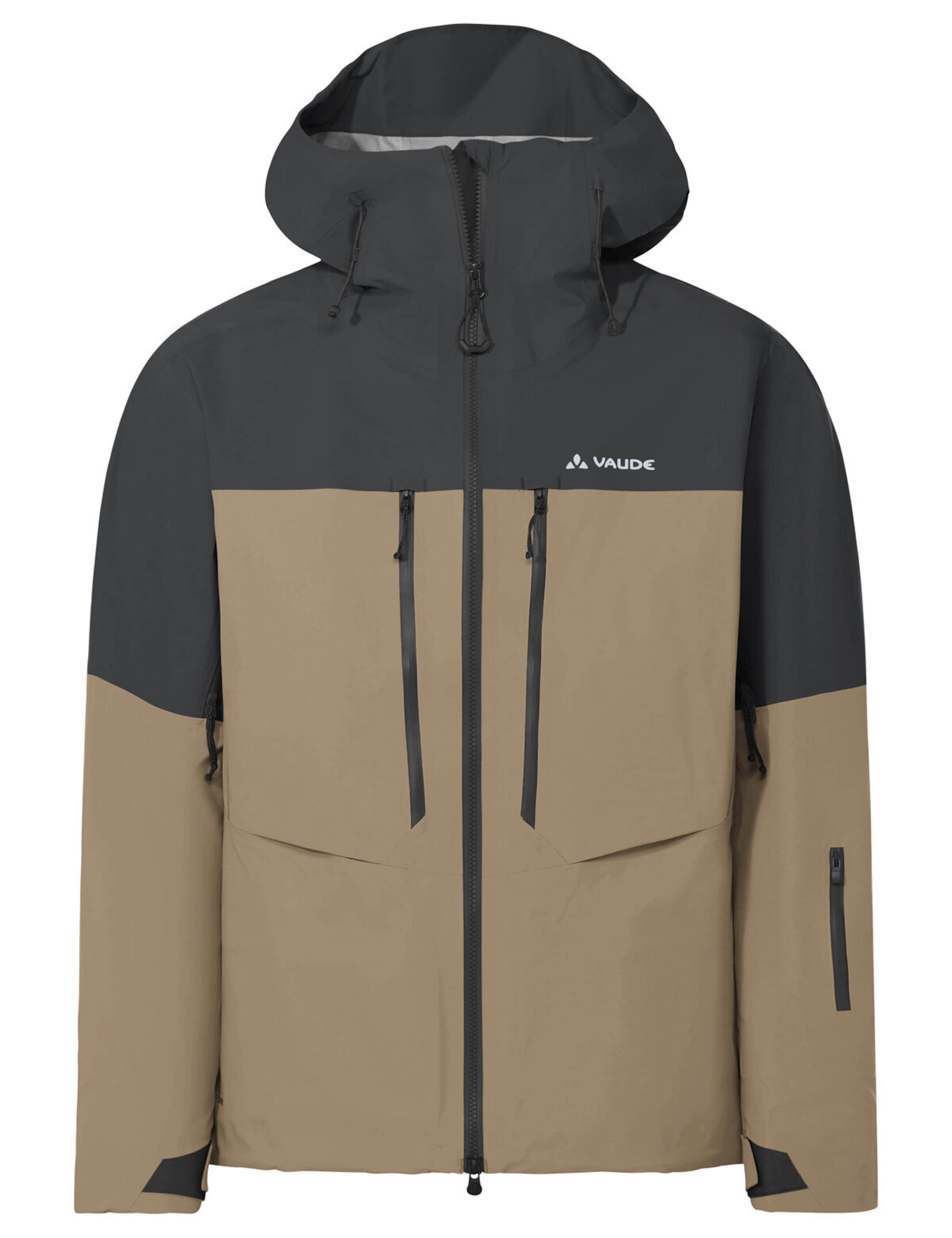VAUDE Sports jacket 'Monviso II' in Beige: front