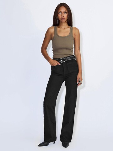 Dr. Denim Slimfit Jeans 'Drdenimmoxy High Straight Patch Pocke'‌ in Schwarz
