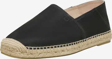 Henry Stevens Espadrilles 'Taylor EP' in Zwart: voorkant