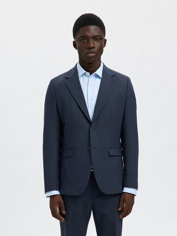 SELECTED HOMME Slim Fit Sakko 'SLHTHEO' in Blau: Vorderseite