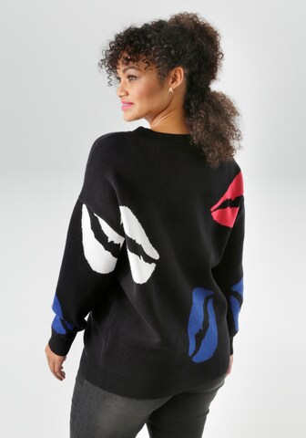 Aniston Pullover in Schwarz