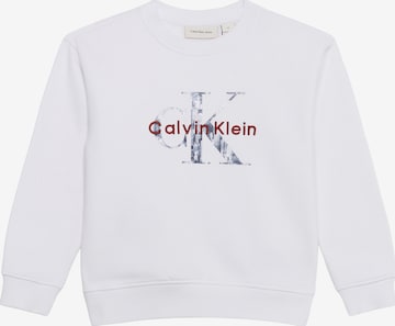 Felpa di Calvin Klein Jeans in bianco: frontale