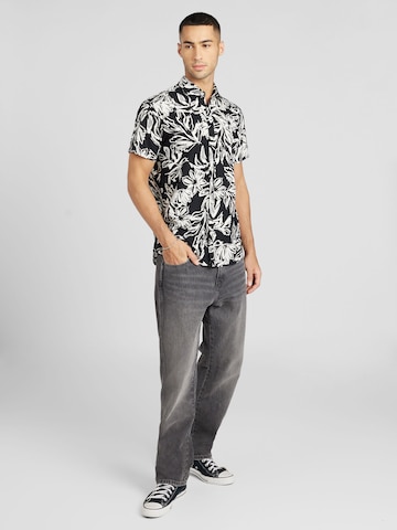 JACK & JONES - Ajuste regular Camisa 'LAFAYETTE' en negro