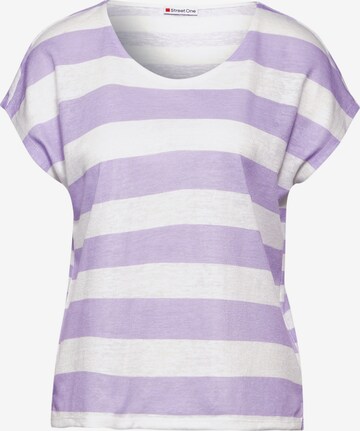 T-shirt STREET ONE en violet : devant