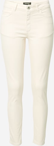 MORE & MORE Slim fit Pants in Beige: front