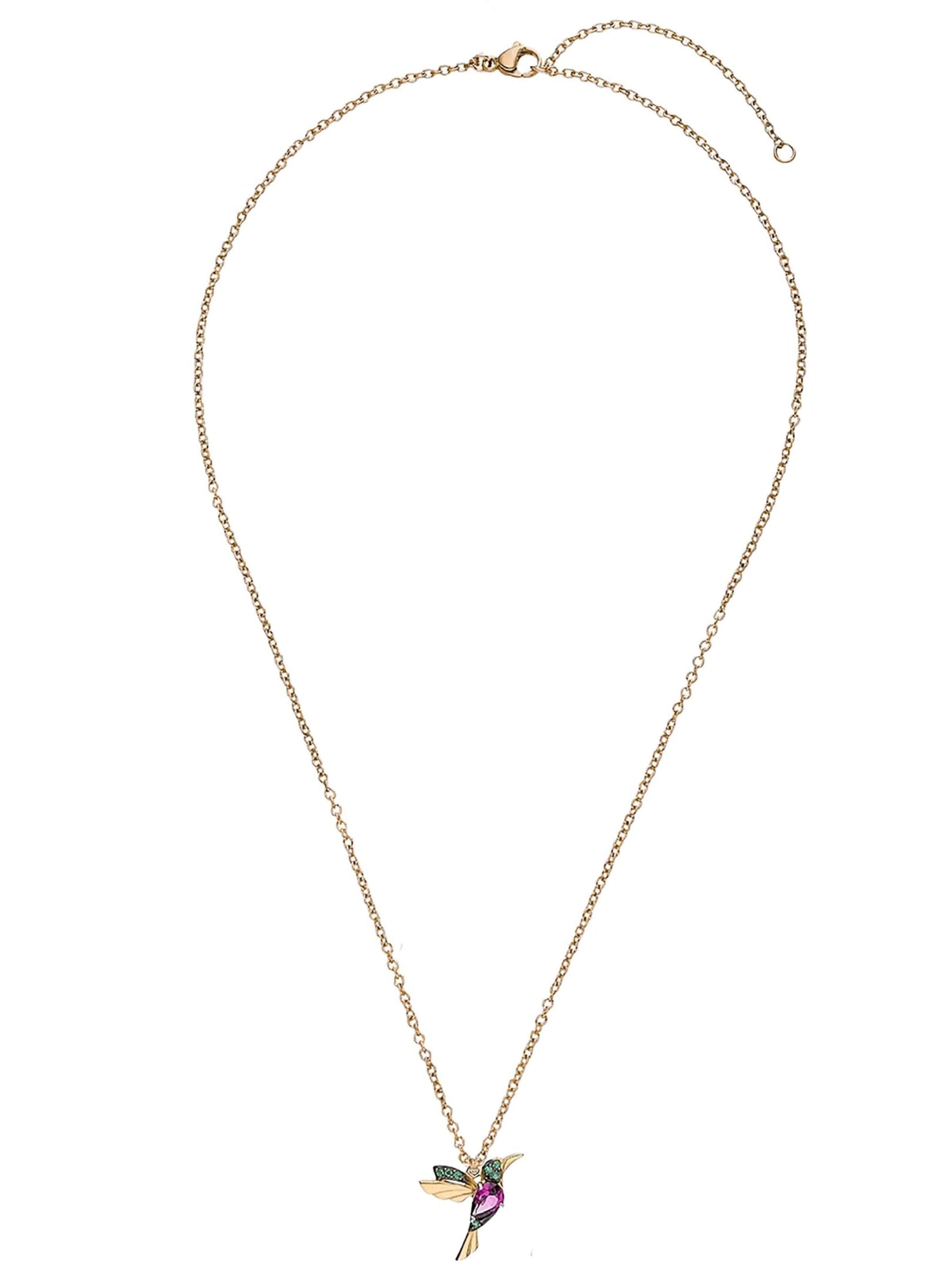 Einzelstück Necklace 'Kolibri' in Gold: front