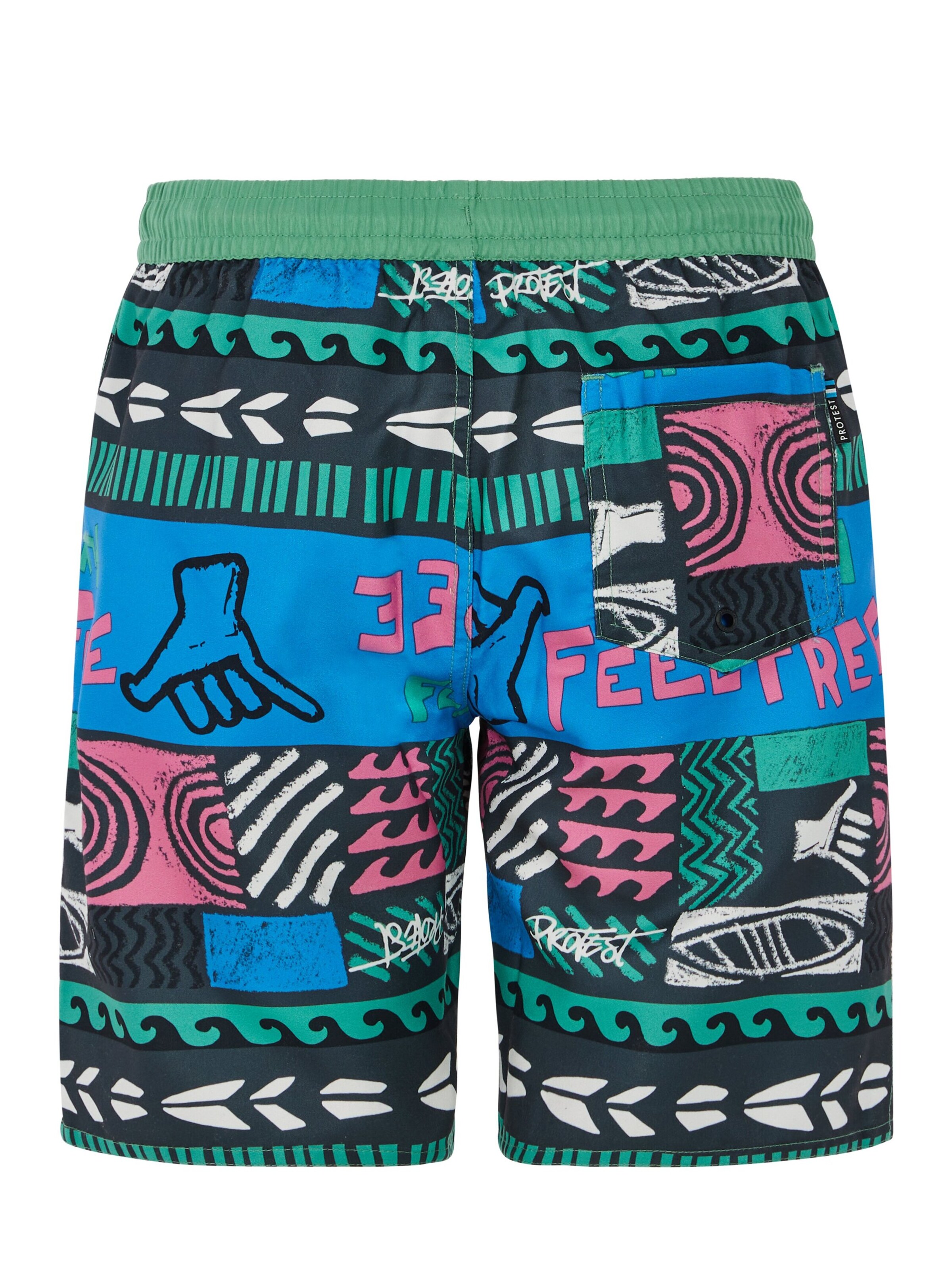 PROTEST Badeshorts 'PRTRonald JR'‌‌‌‌‌ in Grün