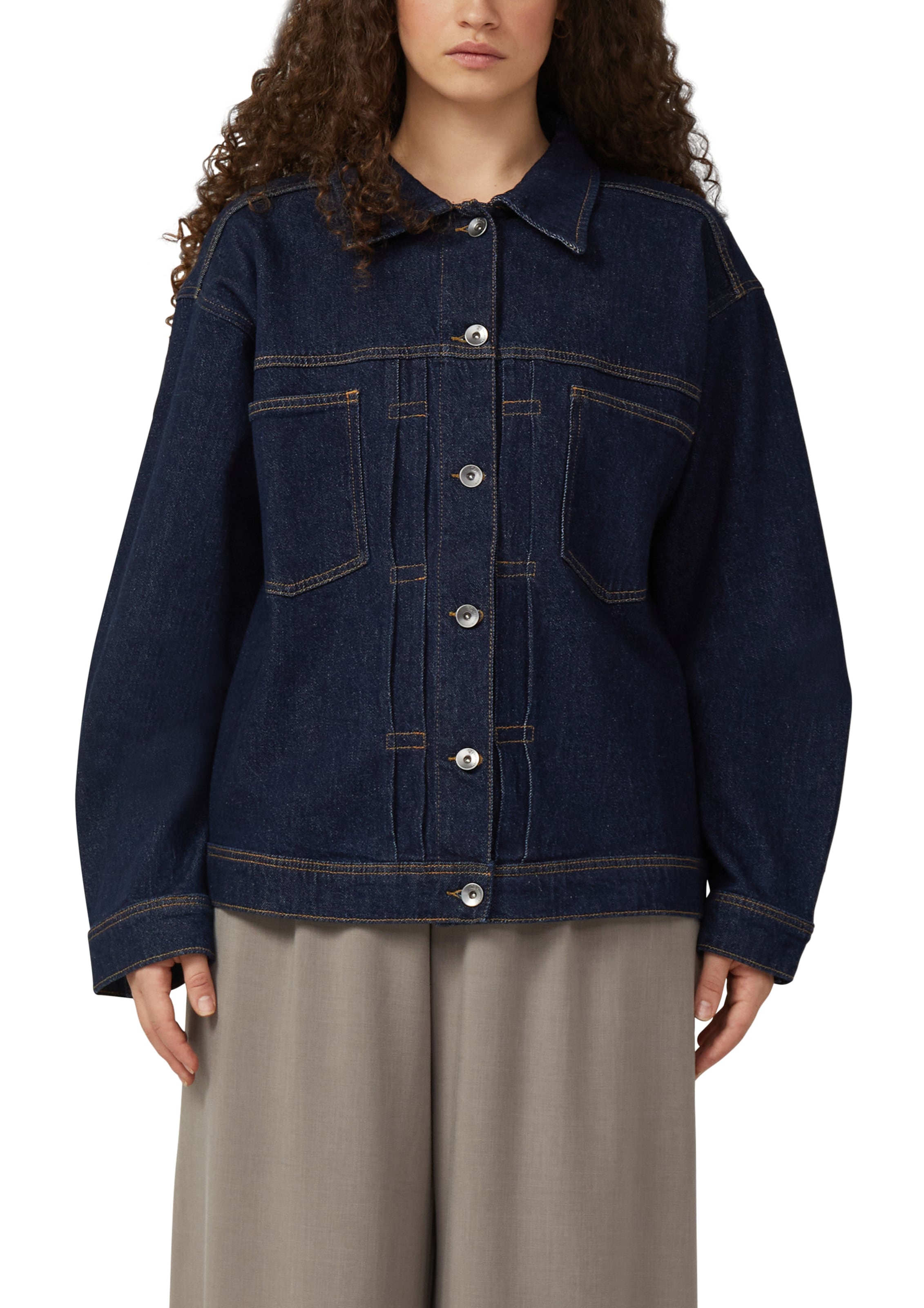 Veste mi-saison ' ' QS en bleu : devant