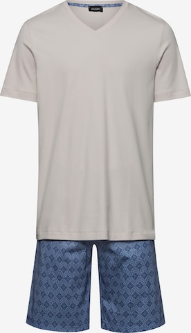 Hanro Pyjama ' Night & Day ' in Blau: Vorderseite