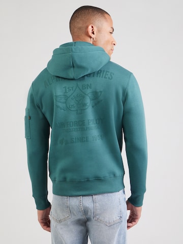 ALPHA INDUSTRIES Mikina 'Air Force' – zelená: přední strana