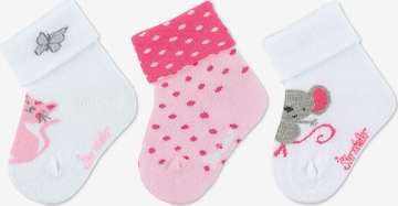 STERNTALER Socks 'Katze' in White: front