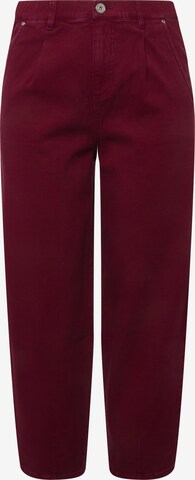 Studio Untold Loose fit Jeans in Red: front