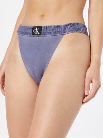 Calvin Klein Swimwear Bikinihose – modrá: přední strana