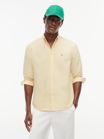 TOMMY HILFIGER Regular fit Button Up Shirt in Yellow: front