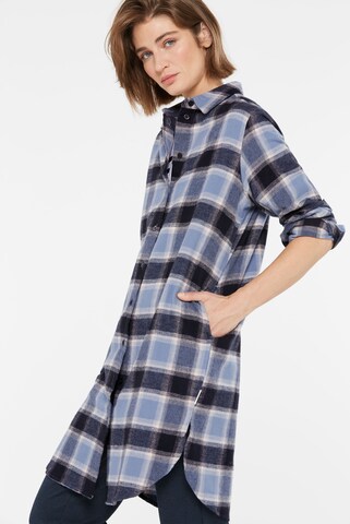 SENSES.THE LABEL Blusenkleid in Blau
