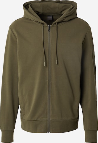 Veste de survêtement Hackett London en vert : devant