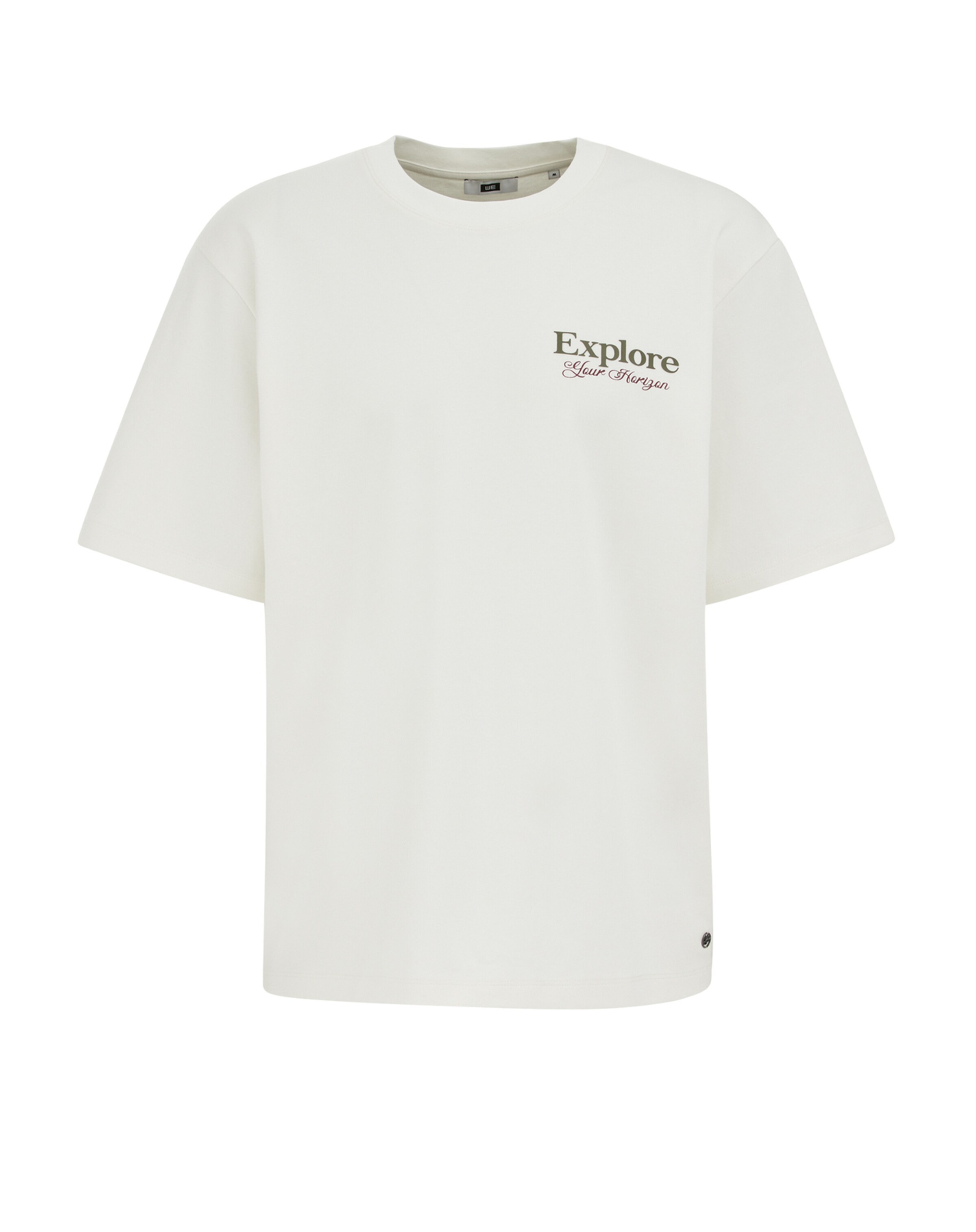 Tricou de la WE Fashion pe alb: față