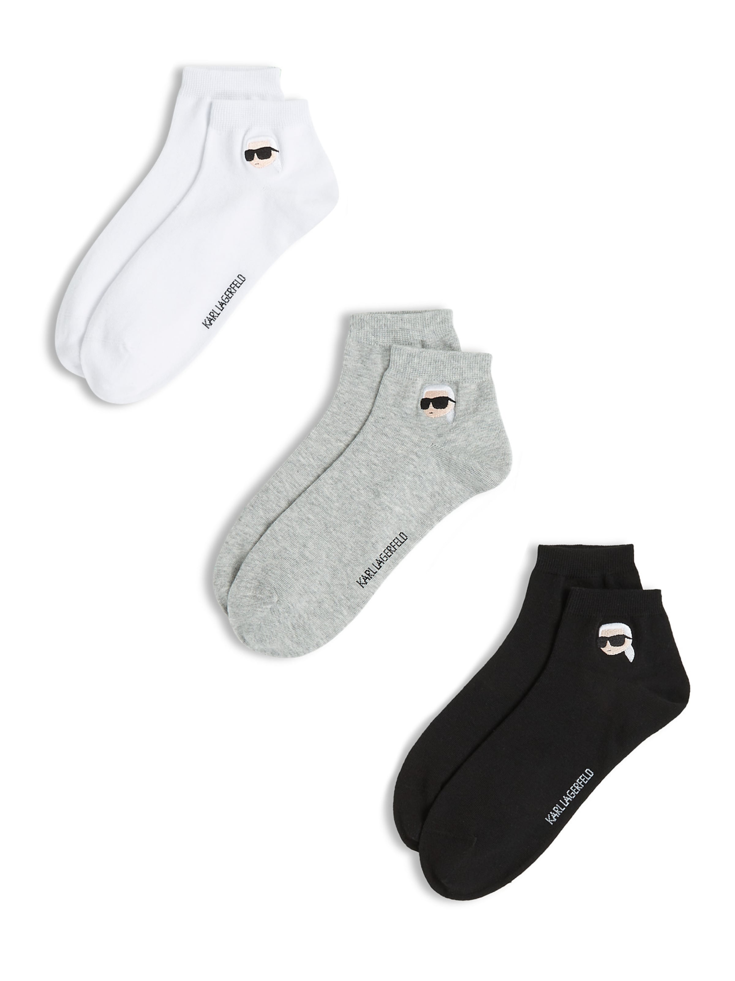 Karl LagerfeldČarape 'Ikon' - siva boja: prednji dio
