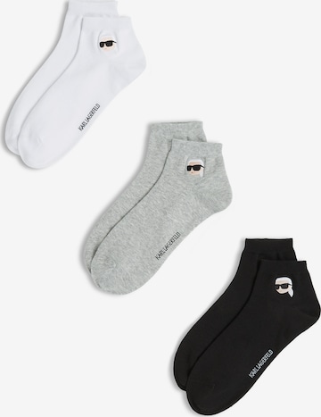 Karl LagerfeldČarape 'Ikon' - siva boja: prednji dio