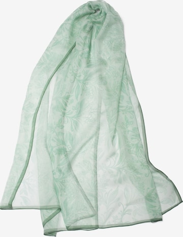 MayTree - Chal 'Seidenchiffon zarte Blumen70 x 180 cm' en verde: frente
