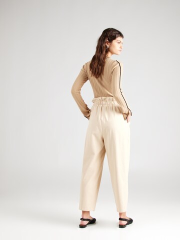 Vanessa Bruno Regular Trousers with creases 'CASIMIR' in Beige