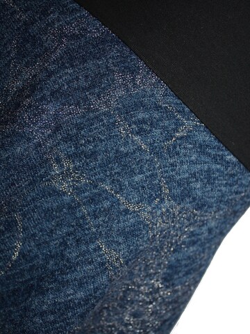 dunkle design Skirt 'Feinstrick Glitzer' in Blue