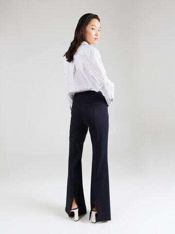 BOSS Boot cut Pleated Pants 'Telessa' in Blue