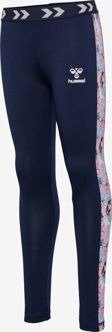 Hummel Skinny Workout Pants 'Hanna' in Blue