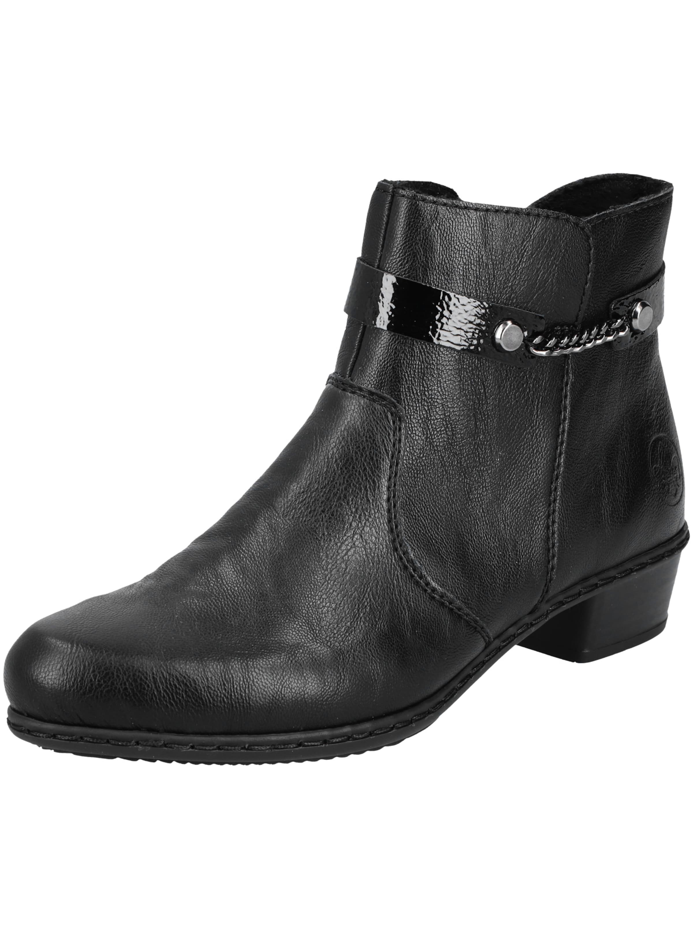 Rieker Bottines en noir, Vue avec produit