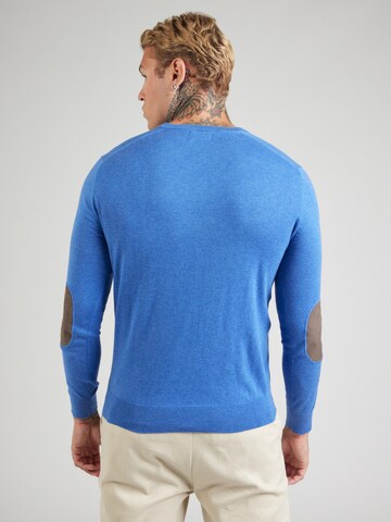 Hackett London Pulover | modra barva: zadnja stran