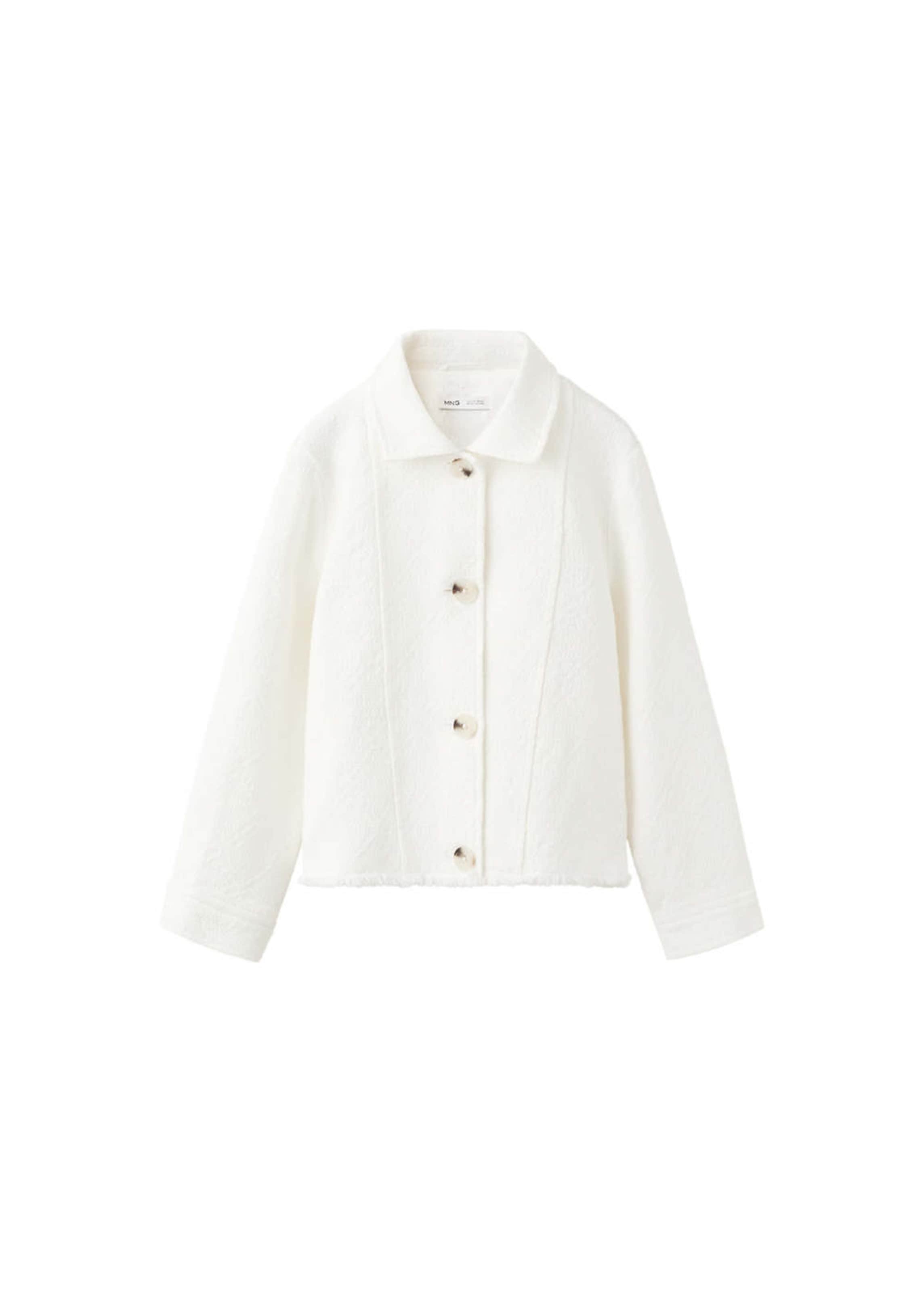 MANGO KIDS Between-Season Jacket in White: front