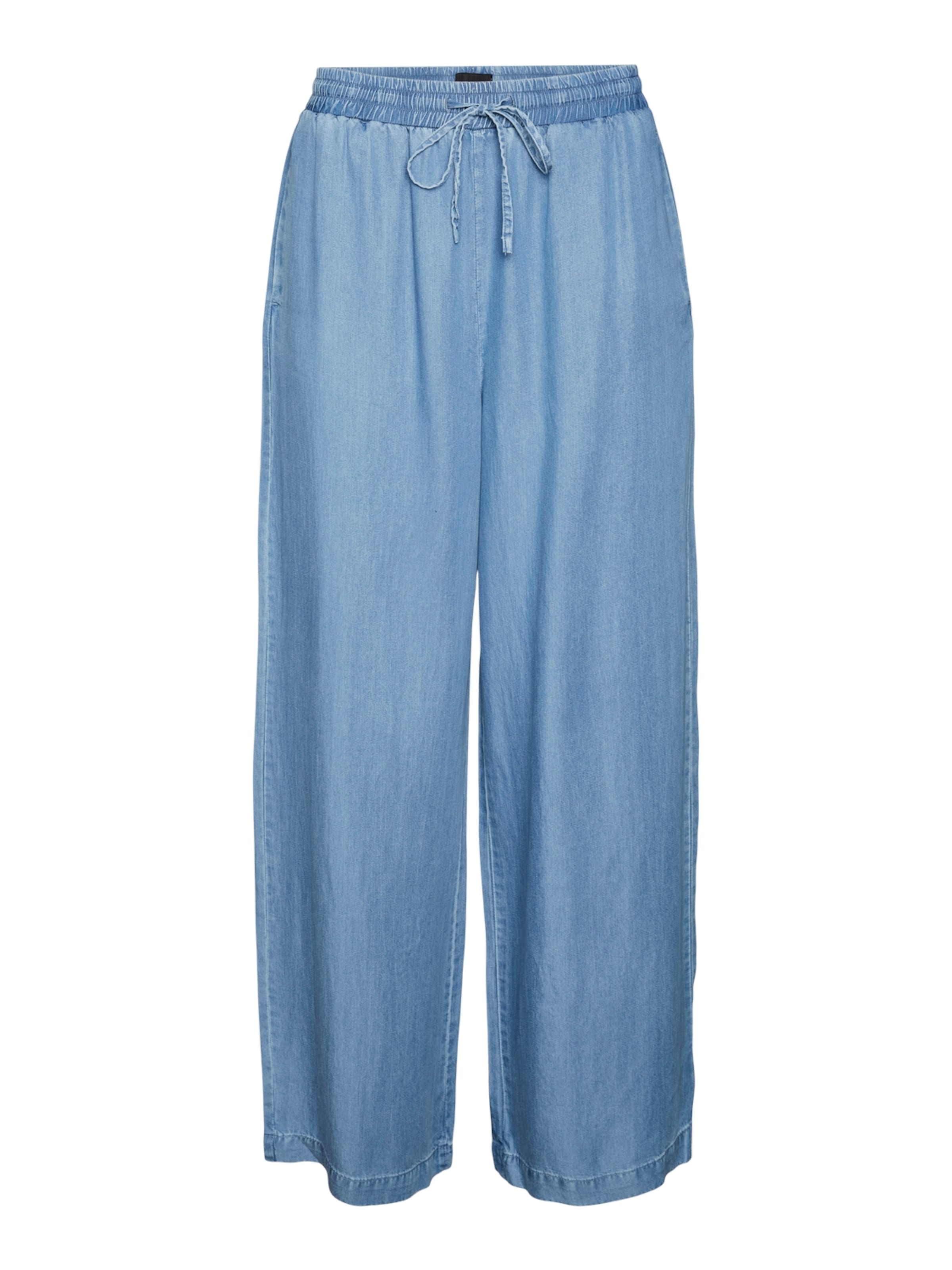 VERO MODA Wide leg Broek 'VMBREE' in Blauw: voorkant
