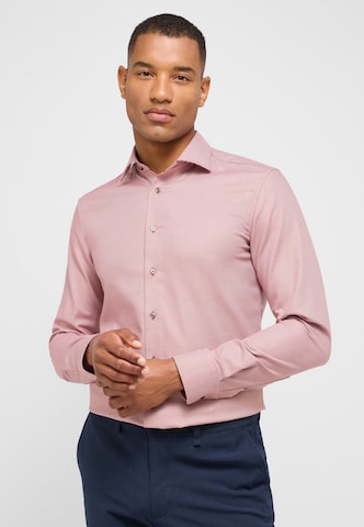 ETERNA Slim fit Button Up Shirt in Red: front