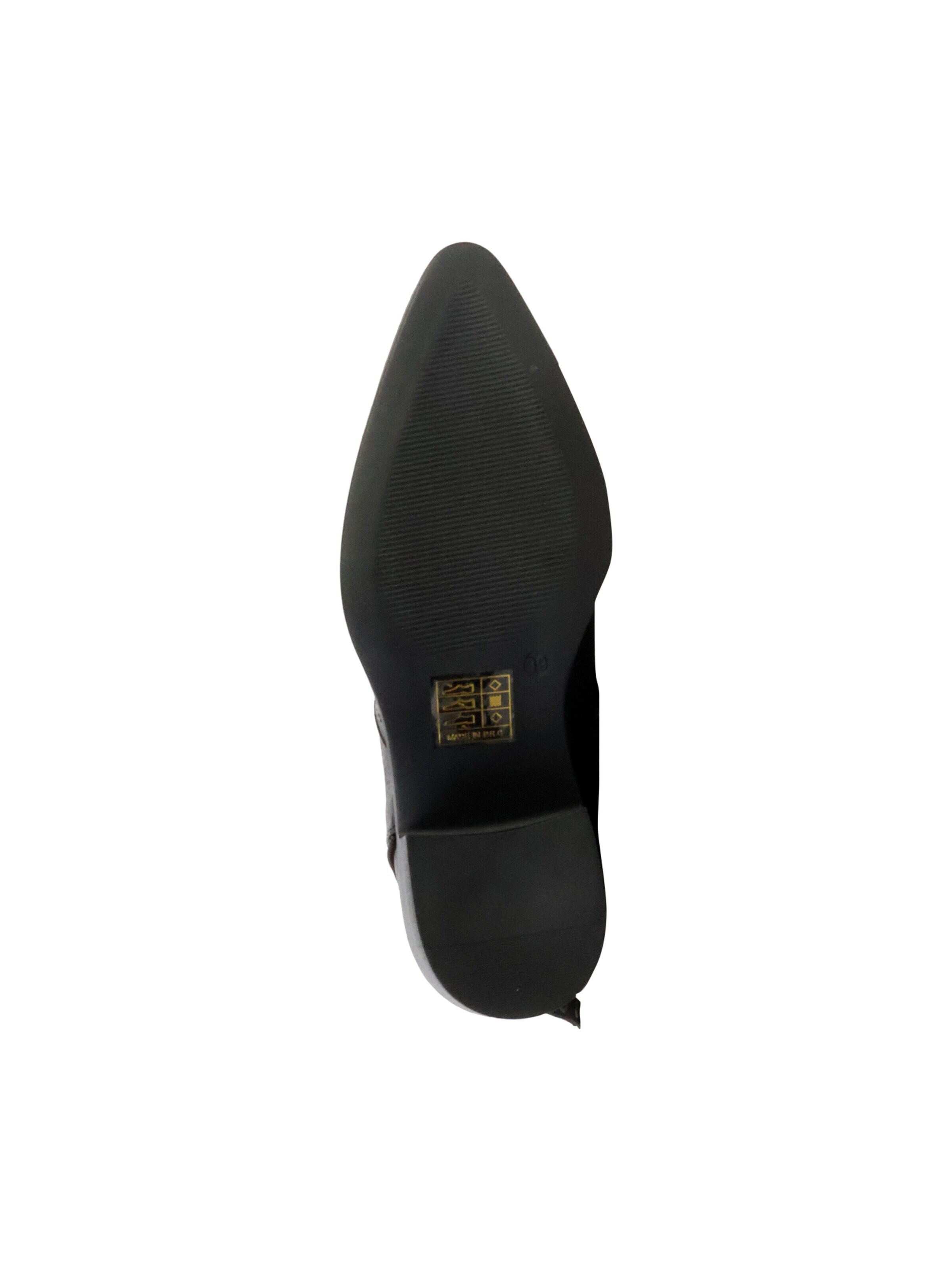 Super Mode Botki po kostki 'Supermodische Stiefeletten mit Reißverschluss' w kolorze czarny