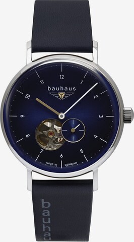 Bauhaus Analoog horloge in Blauw: voorkant