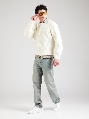 Denim Project Sweater in White