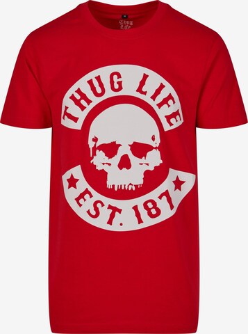 Thug Life T-Shirt in Rot: predná strana