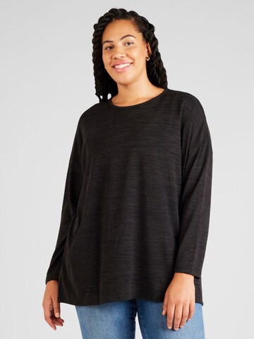 Vero Moda Curve T-shirt 'Katie' i svart: framsida