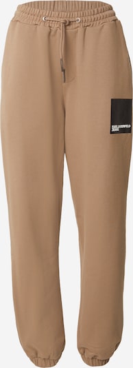KARL LAGERFELD JEANS Housut värissä tummabeige, Tuotenäkymä
