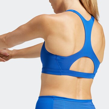 ADIDAS PERFORMANCE Bralette Sports Bra 'Adizero Essentials' in Blue