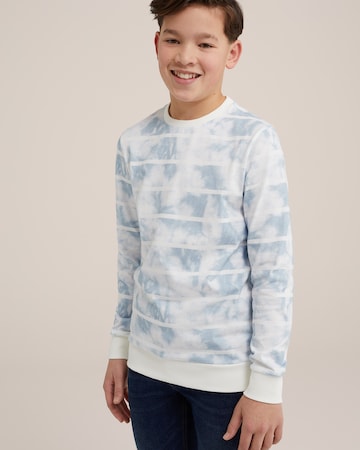 WE Fashion Shirt in Blauw: voorkant